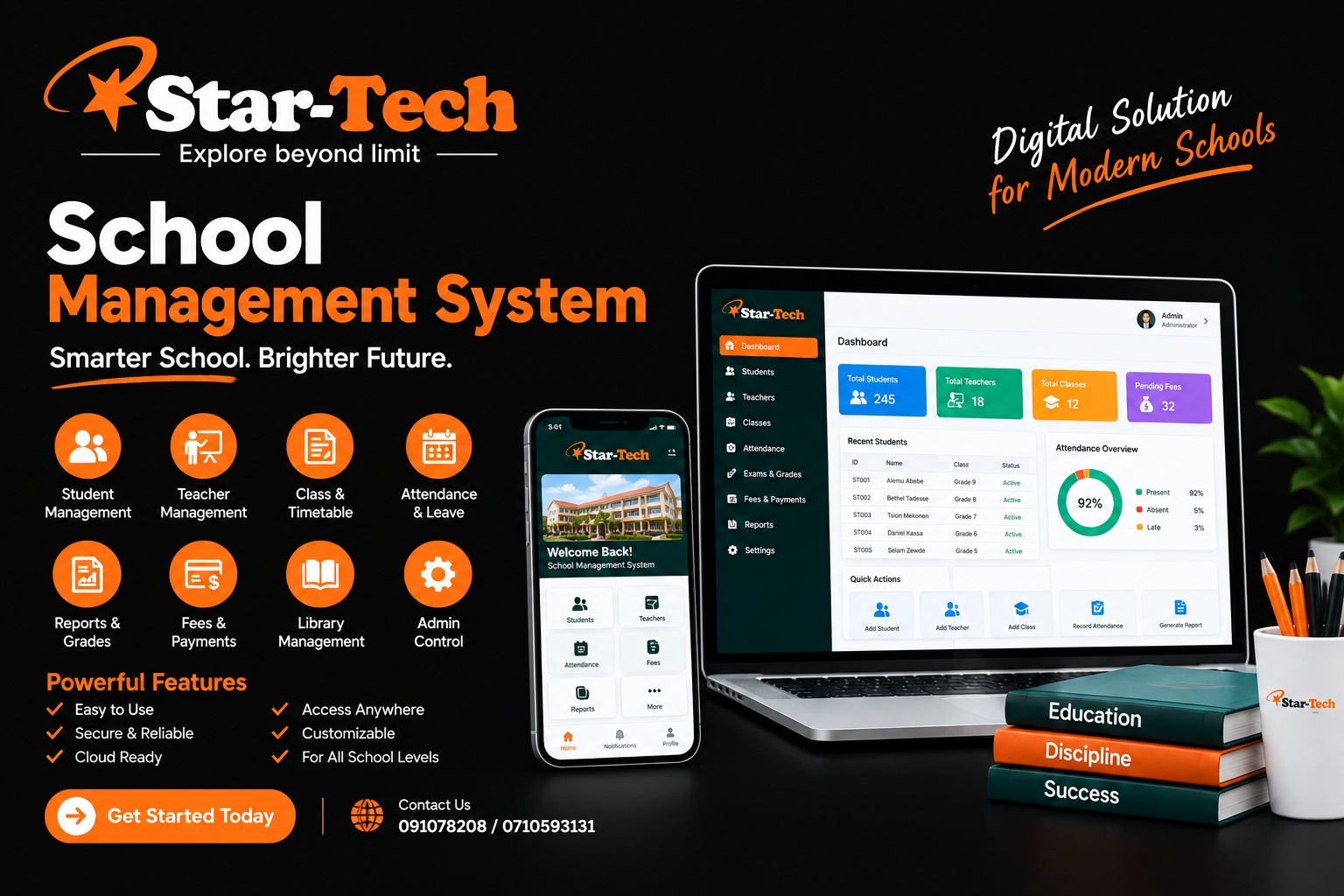 Star Tech client project preview